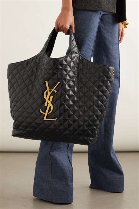 ysl vintage tote bags|saint laurent large shopping tote.